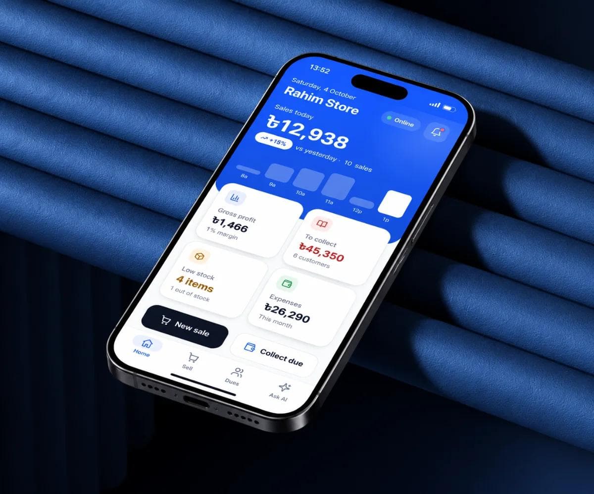 DeFi wallet app open on a phone